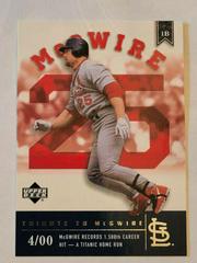 Mark McGwire [Tribute to McGwire] #103 Baseball Cards 2002 Upper Deck Prospect Premieres Prices