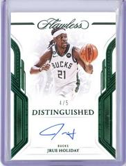 Jrue Holiday [Emerald] #23 Basketball Cards 2022 Panini Flawless Distinguished Auto Prices