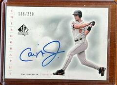 Cal Ripken Jr. [Update] #SP-CR Baseball Cards 2001 SP Authentic Chirography Prices