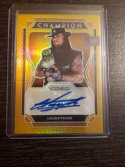 Undertaker [Gold Prizm] Wrestling Cards 2022 Panini Prizm WWE Champion Signatures Prices