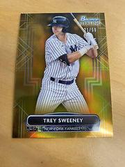 Trey Sweeney [Gold] Baseball Cards 2022 Bowman Sterling Prices