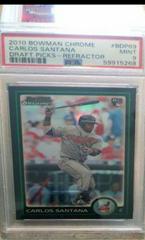 Carlos Santana [Refractor] #BDP69 Baseball Cards 2010 Bowman Chrome Draft Picks Prices