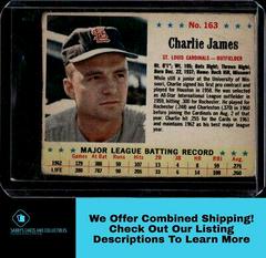 Charlie James [Hand Cut] Baseball Cards 1963 Post Cereal Prices