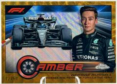 George Russell [Gold Wave Refractor] #CAM-GR Racing Cards 2023 Topps Chrome Formula 1 Camber Prices