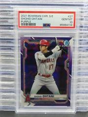 Shohei Ohtani [Purple] #27 Baseball Cards 2021 Bowman Chrome Sapphire Prices