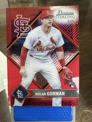 Nolan Gorman [Red] #BSR-19 Baseball Cards 2023 Bowman Sterling Prices