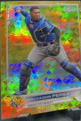 Salvador Perez [Gold] Baseball Cards 2022 Topps Chrome Logofractor Prices