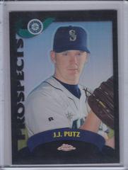 J. J. Putz [Black Refractor] Baseball Cards 2002 Topps Chrome Traded Prices
