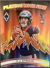 C. J. Stroud [Orange] #PWF-2 Football Cards 2023 Panini Phoenix Playing with Fire Prices