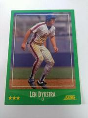 Len Dykstra #370 Baseball Cards 1988 Score Prices