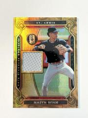 Masyn Winn [Gold] #GSS-MW Baseball Cards 2023 Panini Chronicles Gold Standard Swatches Prices