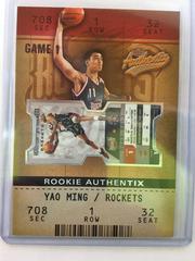 Yao Ming Basketball Cards 2002 Fleer Authentix Prices