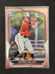 Jackson Holliday [Rose Gold Lava] #BCP-20 Baseball Cards 2023 Bowman Chrome Prospects Prices