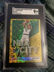Jayson Tatum [Gold] #11 Basketball Cards 2019 Panini Hoops Premium Stock NBA City Prices