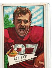 Don Paul #103 Football Cards 1952 Bowman Large Prices
