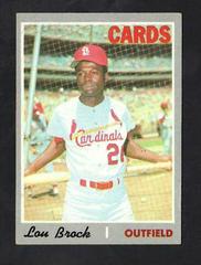 Lou Brock #330 Baseball Cards 1970 O Pee Chee Prices