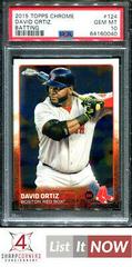 David Ortiz [Batting] #124 Baseball Cards 2015 Topps Chrome Prices