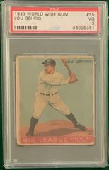 Lou Gehrig #55 Baseball Cards 1933 World Wide Gum Prices
