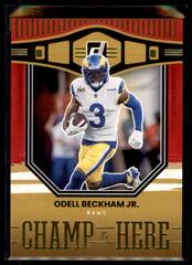 Odell Beckham Jr. [Red] #CH-4 Football Cards 2022 Panini Donruss Champ is Here Prices