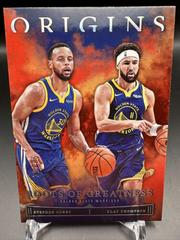 Stephen Curry, Klay Thompson [Red] #1 Basketball Cards 2022 Panini Origins Roots Of Greatness Prices