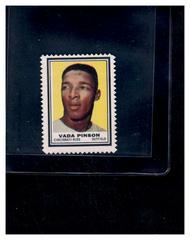 Vada Pinson Baseball Cards 1962 Topps Stamps Prices