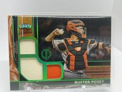 Buster Posey [Green] #TTR-BP Baseball Cards 2022 Topps Tribute Triple Relics Prices