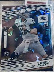 Carson Strong [Cracked Ice] Football Cards 2022 Panini Chronicles Draft Picks Prestige Prices