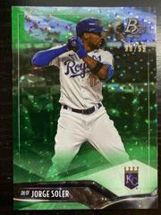 Jorge Soler [Green Icy Foil] Baseball Cards 2021 Bowman Platinum Prices