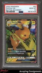 Raichu GX #60 Pokemon 2020 Battle Academy Prices