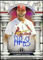 Albert Pujols [Red] #OA-AP Baseball Cards 2023 Topps Tribute Olympus Autographs Prices