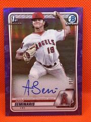 Adam Seminaris [Purple Refractor] #CDA-ASE Baseball Cards 2020 Bowman Draft Picks Chrome Autographs Prices