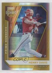 Henry Davis [Prime Numbers Gold] #1 Baseball Cards 2021 Panini Elite Extra Edition Prices