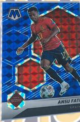 Ansu Fati [Blue Mosaic] Soccer Cards 2021 Panini Mosaic Road to FIFA World Cup Prices