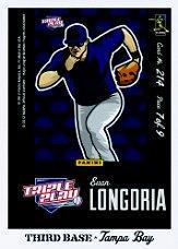 Evan Longoria #214 Baseball Cards 2012 Panini Triple Play Prices