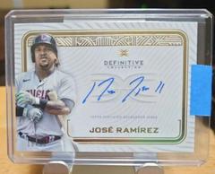 Jose Ramirez Baseball Cards 2023 Topps Definitive Autograph Collection Prices