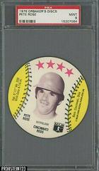 Pete Rose Baseball Cards 1976 Orbaker's Discs Prices