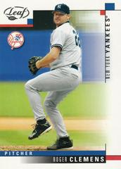 Roger Clemens #77 Baseball Cards 2003 Leaf Prices