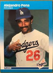 Alejandro Pena #449 Baseball Cards 1987 Fleer Prices