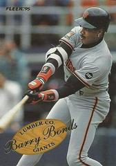 Barry Bonds Baseball Cards 1995 Fleer Lumber Co Prices