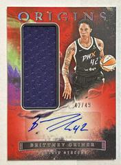 Brittney Griner [Red] #JA-BGN Basketball Cards 2023 Panini Origins WNBA Jersey Autographs Prices