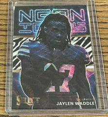 Jaylen Waddle [Zebra] #NI-10 Football Cards 2022 Panini Select Neon Icons Prices