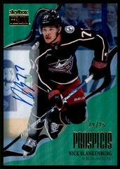 Nick Blankenburg [Star Emeralds Autograph] #PP-24 Hockey Cards 2022 Skybox Metal Universe Premium Prospects Prices