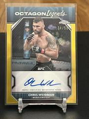 Chris Weidman [Gold Refractor] #OLA-CWE Ufc Cards 2024 Topps Chrome UFC Octagon Legends Autograph Prices