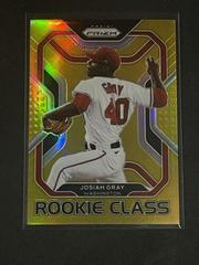 Josiah Gray [Gold Prizm] #RC-18 Baseball Cards 2022 Panini Prizm Rookie Class Prices