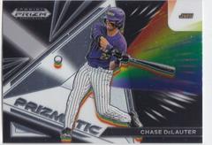 Chase DeLauter #PZ-CD Baseball Cards 2022 Panini Prizm Draft Picks Prizmatic Prices