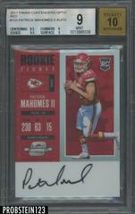 Patrick Mahomes II [Autograph Red] #103 Football Cards 2017 Panini Contenders Optic Prices