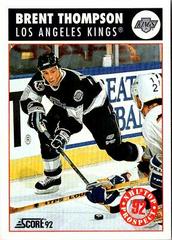 Brent Thompson Hockey Cards 1992 Score Prices