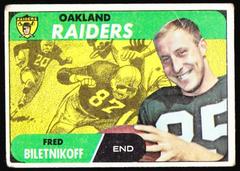 Fred Biletnikoff Football Cards 1968 Topps Prices