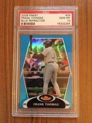 Frank Thomas [Blue Refractor] #24 Baseball Cards 2008 Finest Prices