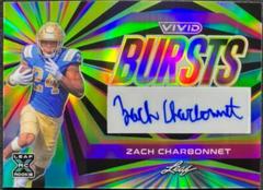Zach Charbonnet #VB-ZC1 Football Cards 2023 Leaf Vivid Autographs Bursts Prices